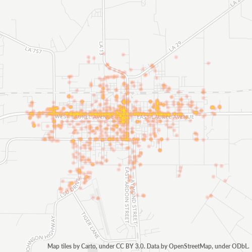 70535 Business Density Heatmap