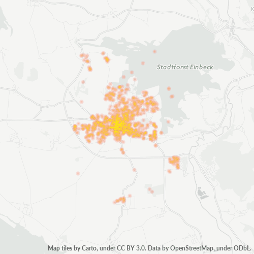 Heatmap für plz 37574