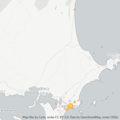 28906-000 Mapa de calor de densidad empresarial