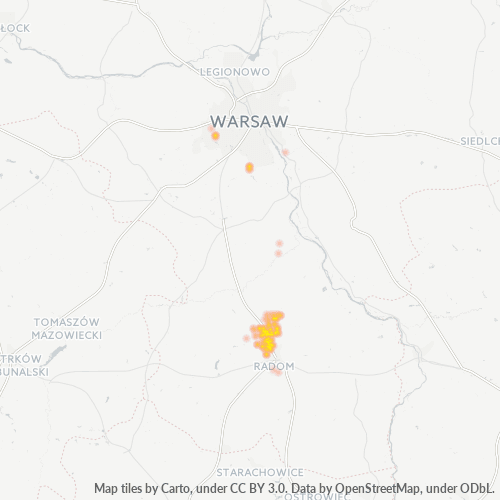 26-660 Mapa intensywności działalności gospodarczej