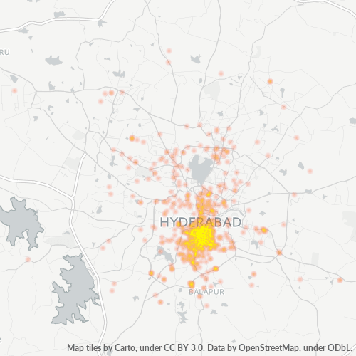 500002 Business Density Heatmap