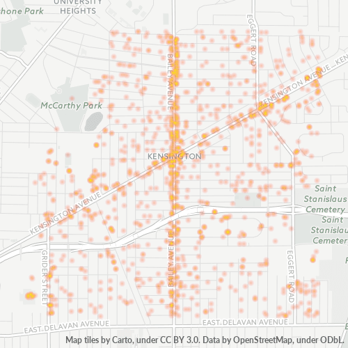 14215 Business Density Heatmap