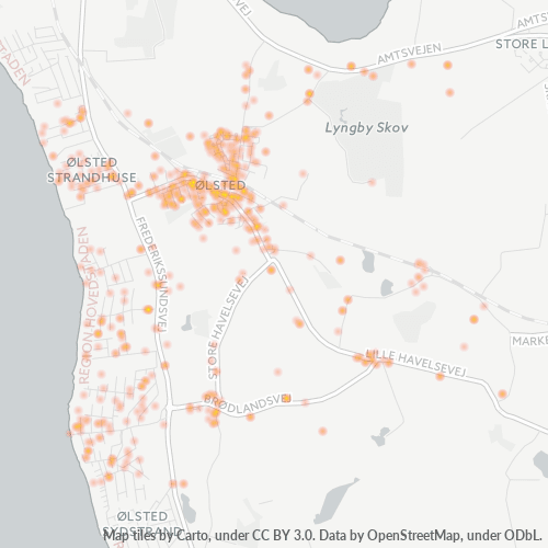 3310 Heatmap over forretningstæthed