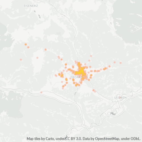 Heatmap für postleitzahl 8793
