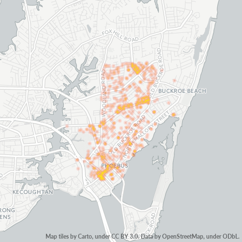 23663 Business Density Heatmap