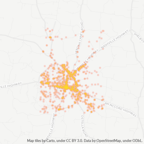 37091 Business Density Heatmap