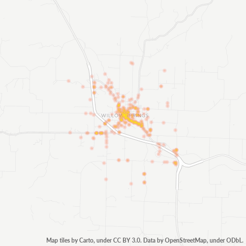 65793 Business Density Heatmap