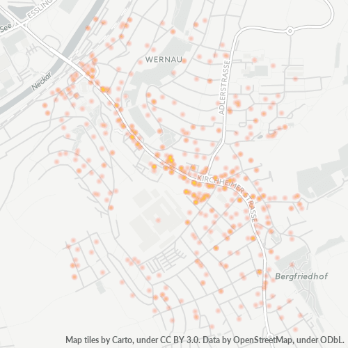 Heatmap für plz 73249