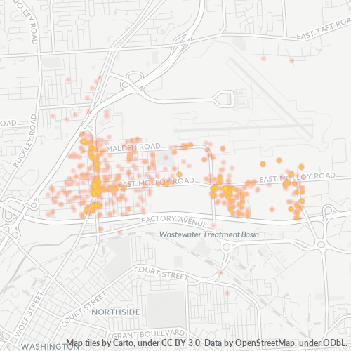 13211 Business Density Heatmap