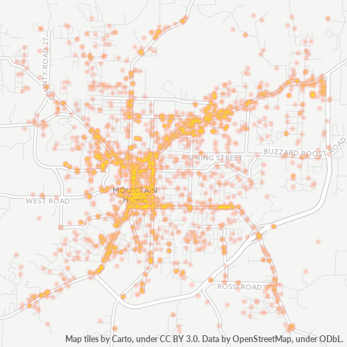 72653 Business Density Heatmap