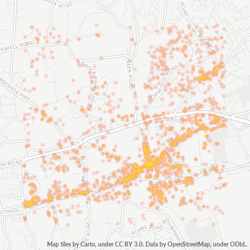 19335 Business Density Heatmap