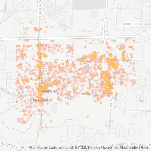 60448 Business Density Heatmap