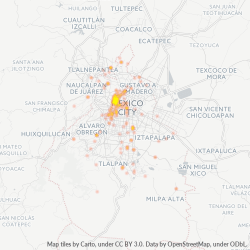 06400 Mapa de calor de densidad empresarial