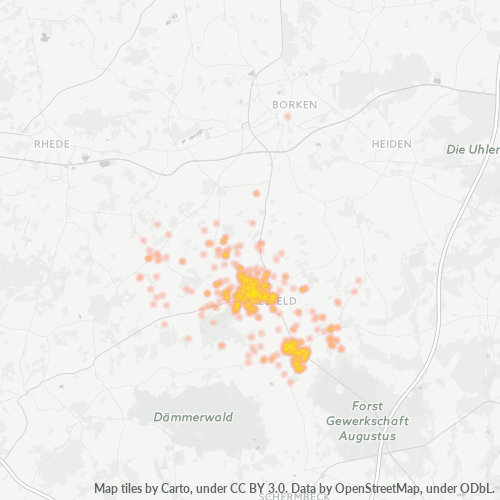 46348 Standortdichte-Heatmap
