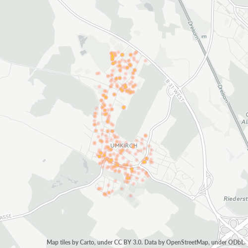 Heatmap für plz 79224