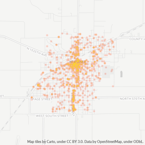 61443 Business Density Heatmap