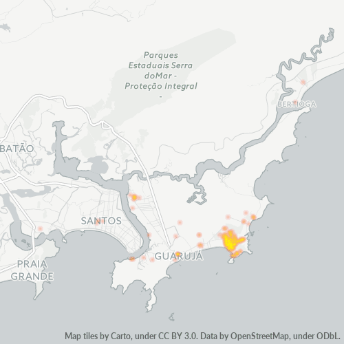 11443-000 Mapa de calor de densidad empresarial
