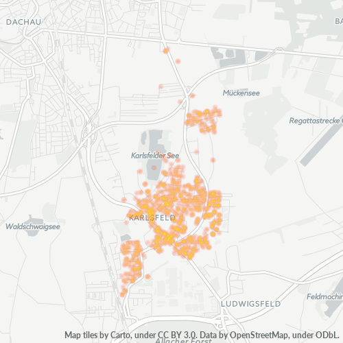 Heatmap für plz 85757