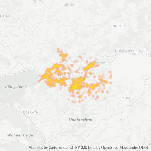 51491 Standortdichte-Heatmap
