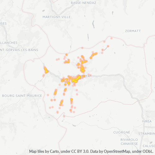 Mappa di calore per cap 11010