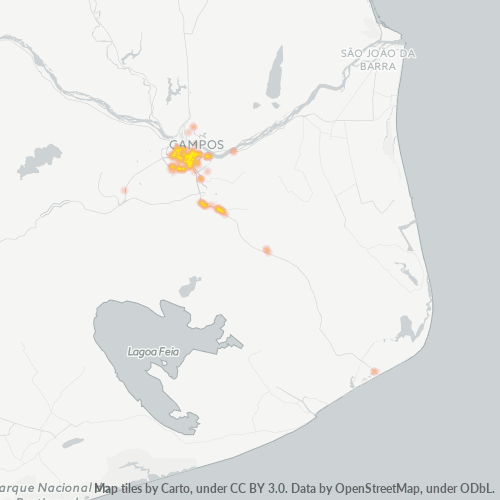 28015-000 Mapa de calor de densidad empresarial