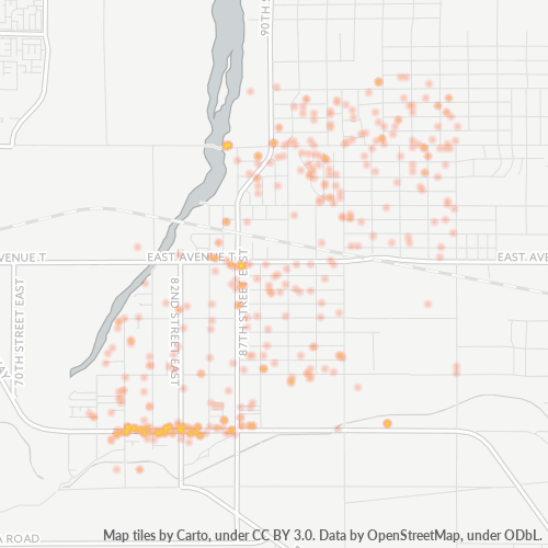 93543 Business Density Heatmap