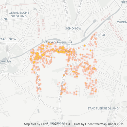 Heatmap für plz 14513