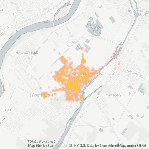 2310 Vállalati sűrűségi térkép