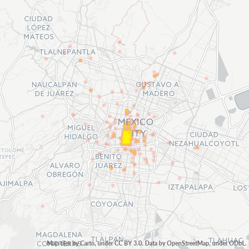06800 Mapa de calor de densidad empresarial