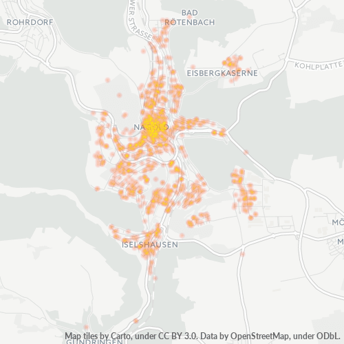 Heatmap für plz 72202