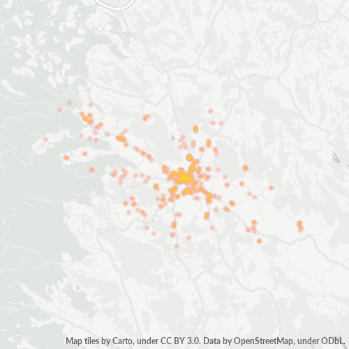 Heatmap für postleitzahl 8510