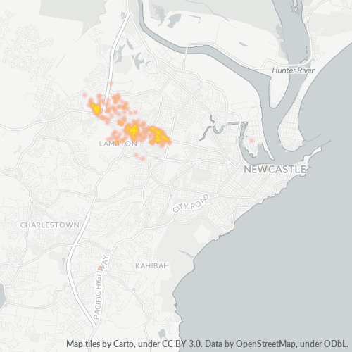 2299 Business Density Heatmap