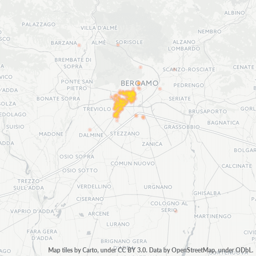 Mappa di calore per cap 24127