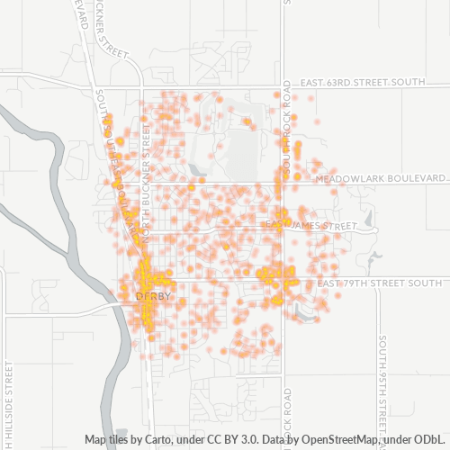 67037 Business Density Heatmap