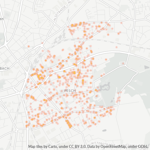 41065 Standortdichte-Heatmap