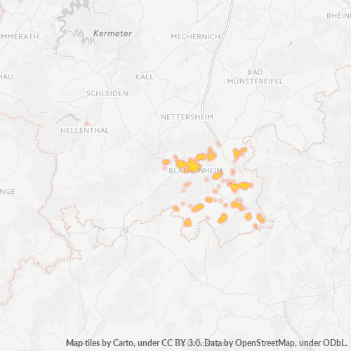 Heatmap für plz 53945