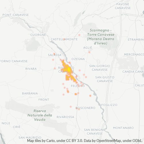 Mappa di calore per cap 10086