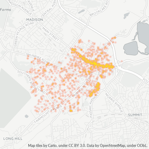 07928 Business Density Heatmap