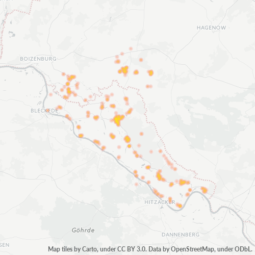 Heatmap für plz 19273