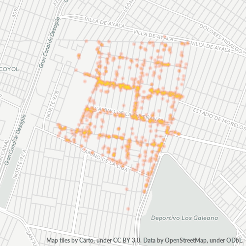 07530 Mapa de calor de densidad empresarial