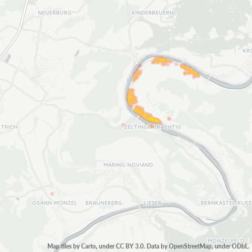 Heatmap für plz 54492