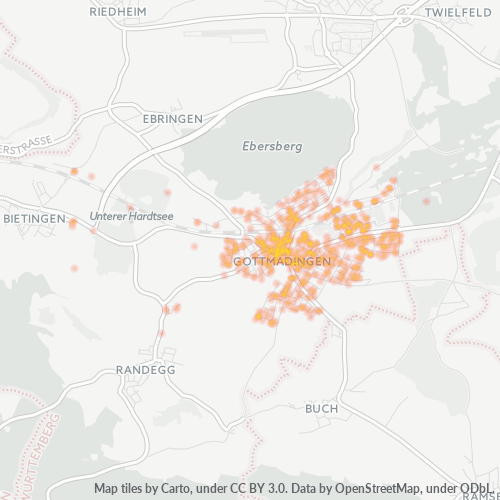 Heatmap für plz 78244
