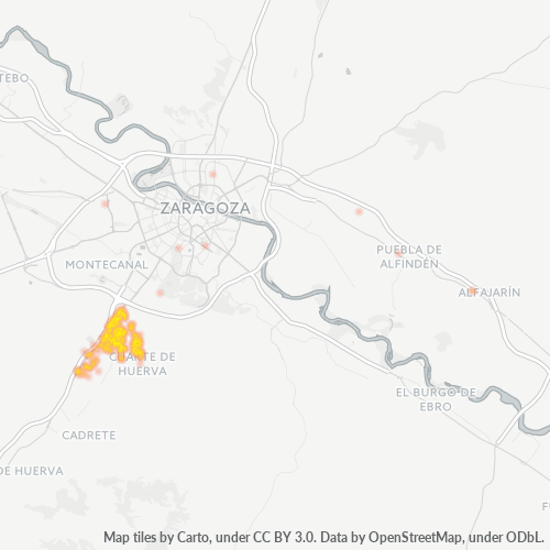 50410 Mapa de calor de densidad empresarial