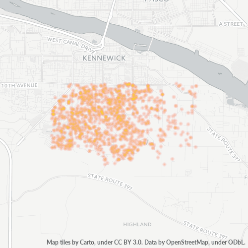 99337 Business Density Heatmap