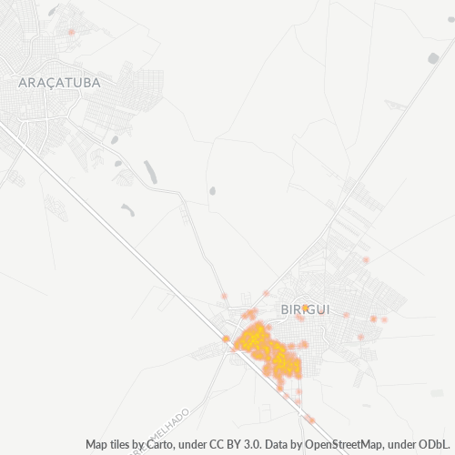16204-000 Mapa de calor de densidad empresarial