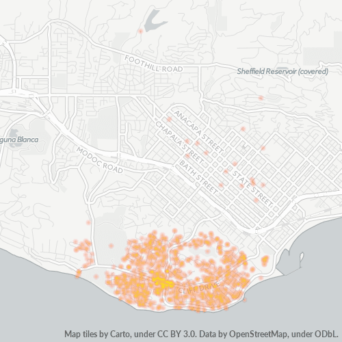 93109 Business Density Heatmap