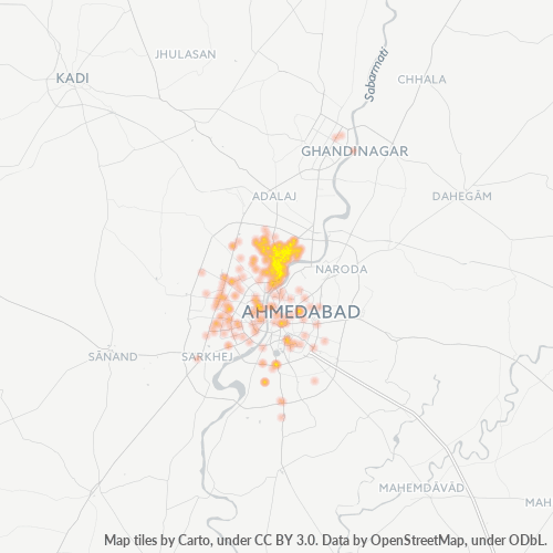 380005 Business Density Heatmap