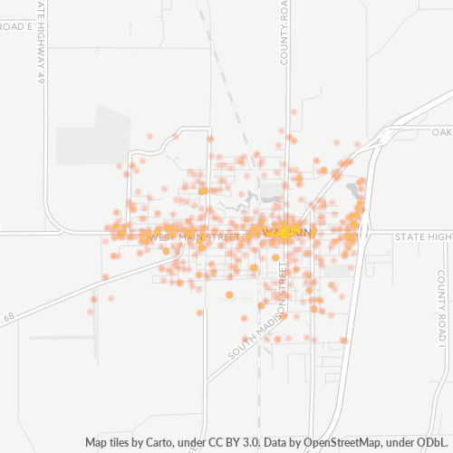 53963 Business Density Heatmap