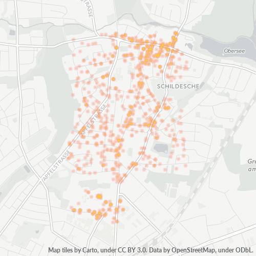 Heatmap für plz 33611