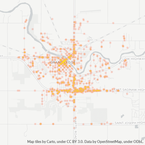 48837 Business Density Heatmap
